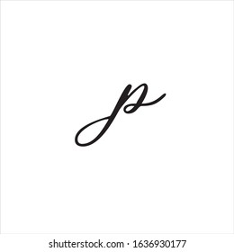 Letter P Script Images Stock Photos Vectors Shutterstock