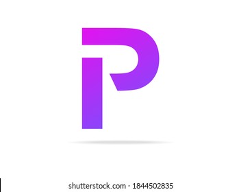 P letter logo icon design. For brand label, desing template elements, creative poster and more