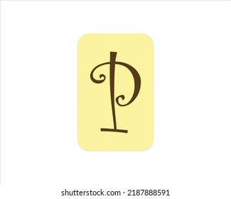 P Buchstaben Logo Symbol Design Vorlagenelemente.