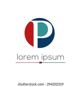 P letter logo ( Icon  Pattern Design template Element)