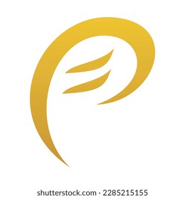 plantilla de icono de logotipo de letra p 2