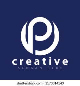 P letter logo icon vector template