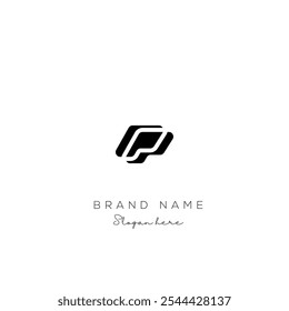 P Carta ícone logotipo vetor design moderno. Ícone do logotipo P ilustração vetorial design moderno. Adequado para qualquer empresa.