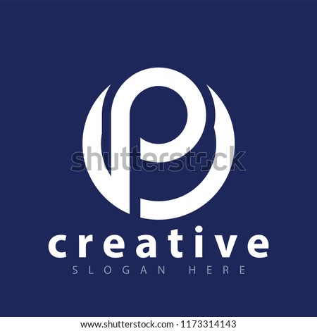 P letter logo icon vector template