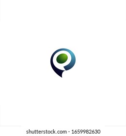 Diseño inicial de la cinta del logotipo de la letra P