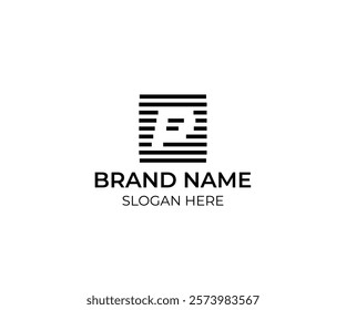 P Letter logo with Line , Modern and simple logo