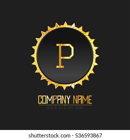 P Letter logo, Monogram design elements, line art logo design. Beautiful Boutique Logo Designs, Business sign, Restaurant, Royalty, Cafe, Hotel, Heraldic, Jewelry, Fashion, Wine. Vector illustration