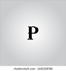 P letter logo with nice background.P letter icon.P letter design.