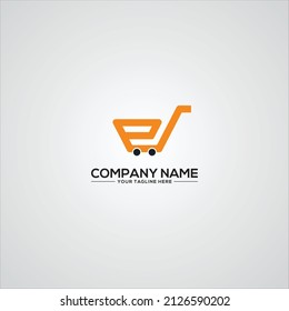 P Letter Logo, Online Shopping Logo.