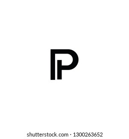 P letter logo. Pi vector logo