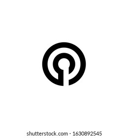 p letter logo simple abstract and clean