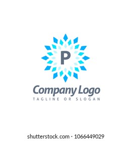 P LETTER LOGO TEMPLATE