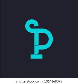 P letter logo template
