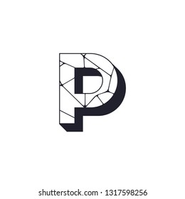 P letter logo template