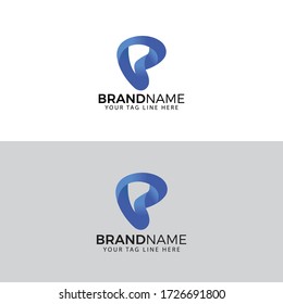 logotipo de letra P - plantilla de logotipo de letra P