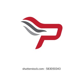 P Letter Logo Template