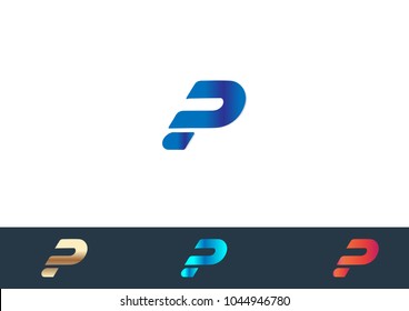P Letter Logo Template Design 