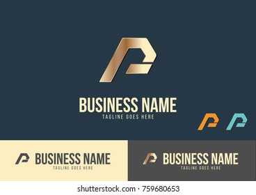 P Letter Logo Template Design Vector