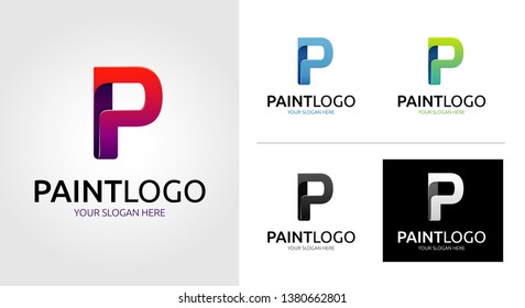 P Letter Logo Template Set
