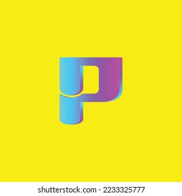 P letter logo template . suitable for company logos, restaurants, online shops, etc