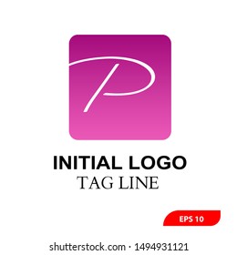 P Letter Logo Template vector icon design