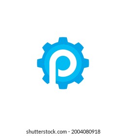 Logo-Vorlage für P-Buchstaben, Vektorsymbol-Design