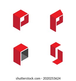P Letter Logo Template vector illustration design
