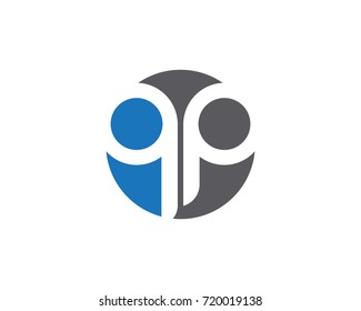 P Letter logo template vector illustration