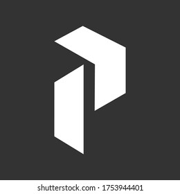 P Letter Logo. Typography Vector. Bold Icon.