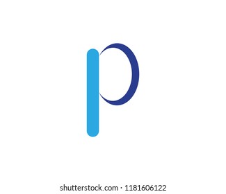 p letter logo vector