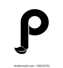 p letter logo vector