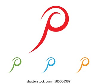 P letter logo vector