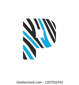 P letter logo vector design. Initial letter P logo design.