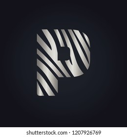 P letter logo vector design. Initial letter P logo design.
