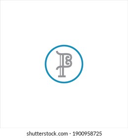 P letter logo vector design on white color background. p icon