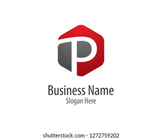 P letter logo vector icon illustration