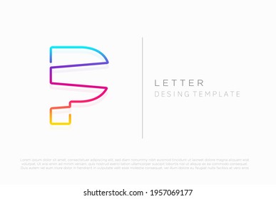P letter logo, vector icon desing 