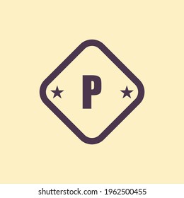 P Letter Logo Vector Illustration. Logo Initial Design Concept.