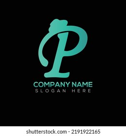 P letter logo vector illustration design 