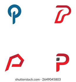  p letter logo vector illustration icon