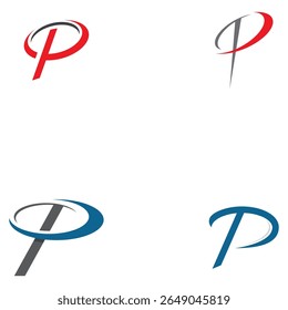  p letter logo vector illustration icon