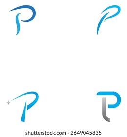  p letter logo vector illustration icon