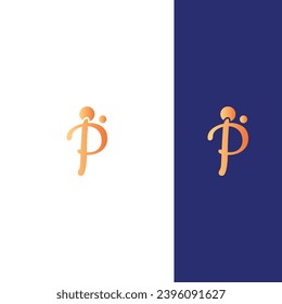 P Letra Vector Profesional Resumen Símbolo de diseño de logotipo de monograma