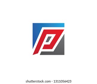 P letter logo vector template