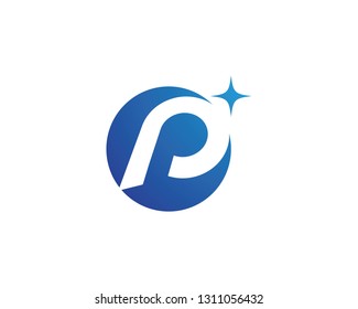 P letter logo vector template