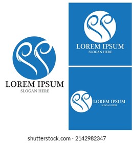 Logo-Vektorgrafik-Vorlage für P-Buchstaben
