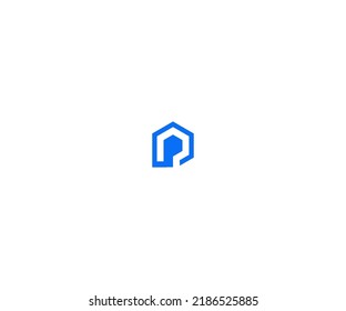 P-Letter-Logo, Vektorvorlage Abstraktes Monogramm-Symbol