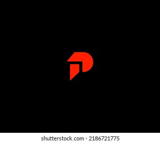 P Letra Plantilla de vectores de logotipo Símbolo abstracto de monograma