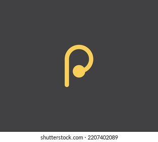 P Letter Logo Vector Template Abstract Monogram Symbol