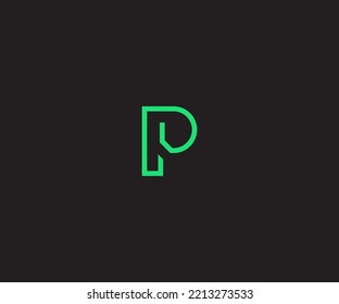 P-Letter-Logo, Vektorvorlage Abstraktes Monogramm-Symbol